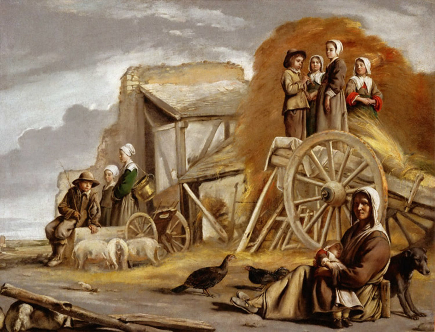 The Cart or Return from Haymaking,Francisco de Zurbaran,56x72cm