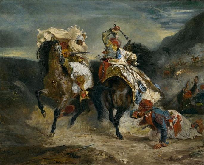 The Combat of the Giaour and Hassan,  Eugène Delacroix