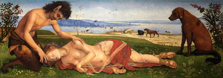 The Death of Procris,Piero di Cosimo,80x28cm