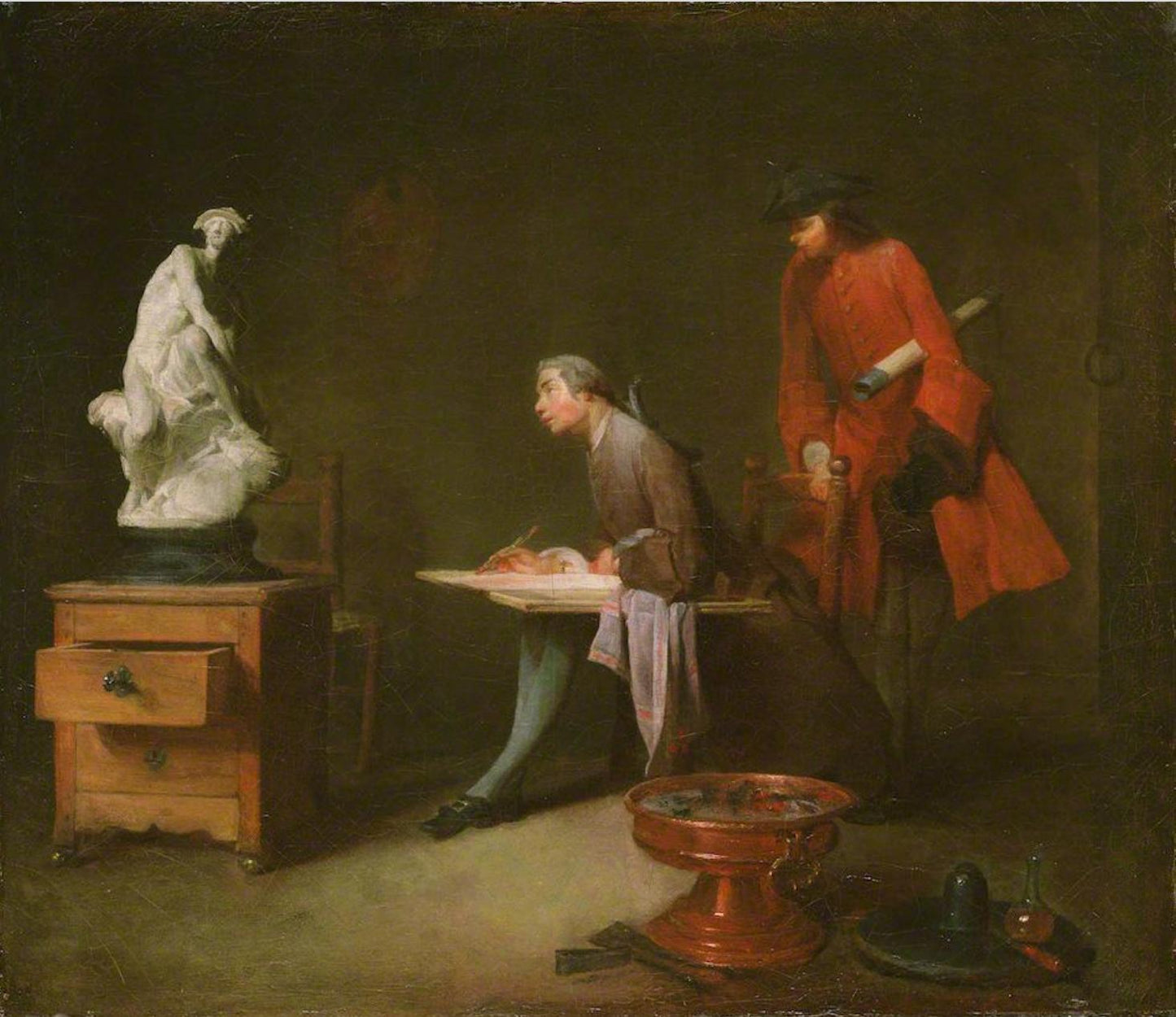 The Drawing Lesson (ca. 1734), Jean-Baptiste-Siméon Chardin