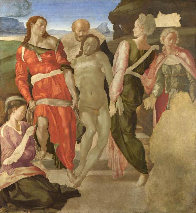 The Entombment,Michelangelo Buonarroti,50x46cm