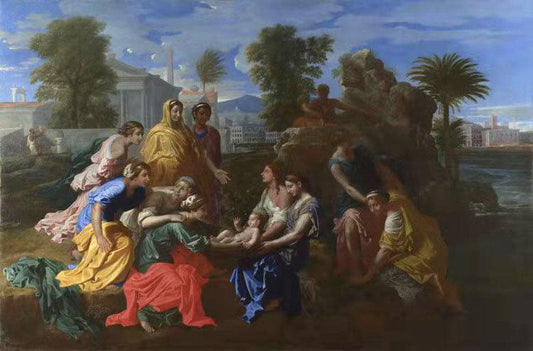 The Finding of Moses,Nicolas Poussin,60x40cm