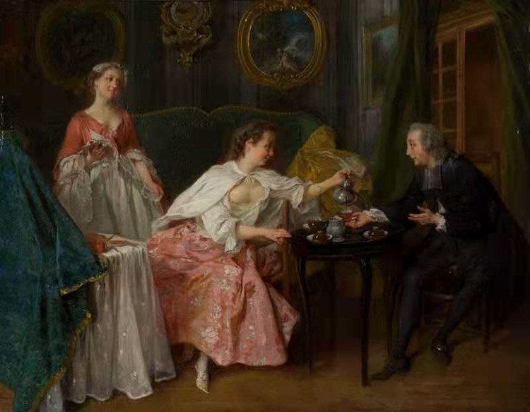 The Four Times of the day Morning,Nicolas Lancret,50x40cm