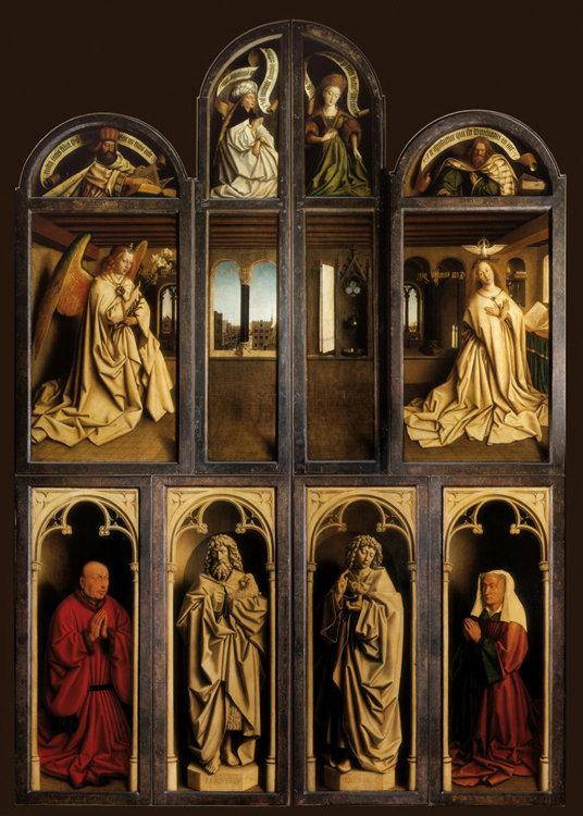 The Ghent altar piece voltooid,Jan Van Eyck,50x36cm