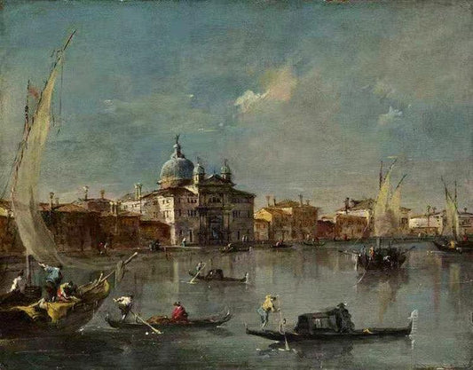 The Giudecca with the Zitelle,Francesco Guardi,50x40cm