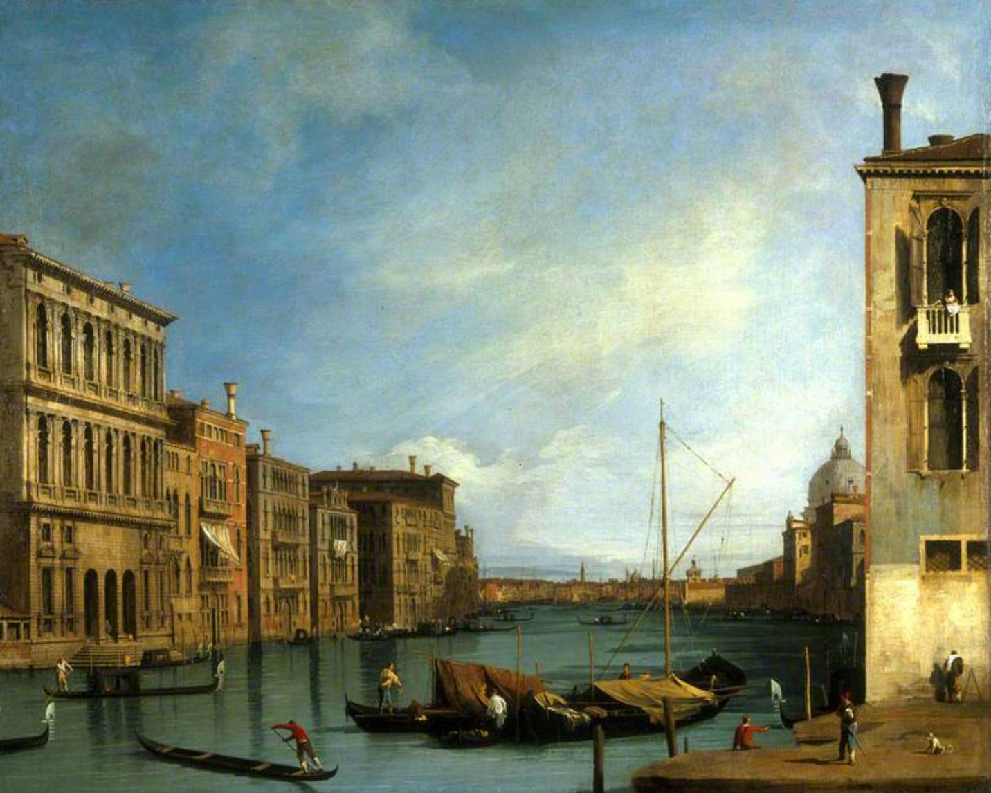The Grand Canal from the Campo San Vio, Venice, Canaletto