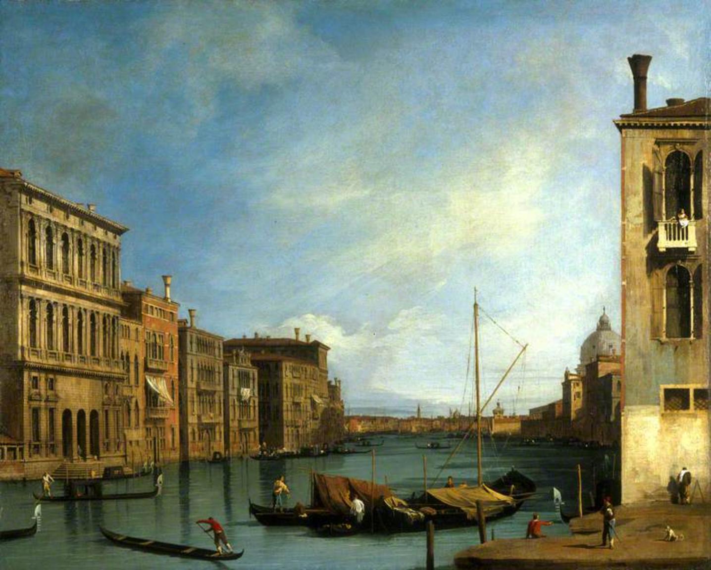 The Grand Canal from the Campo San Vio, Venice, Canaletto