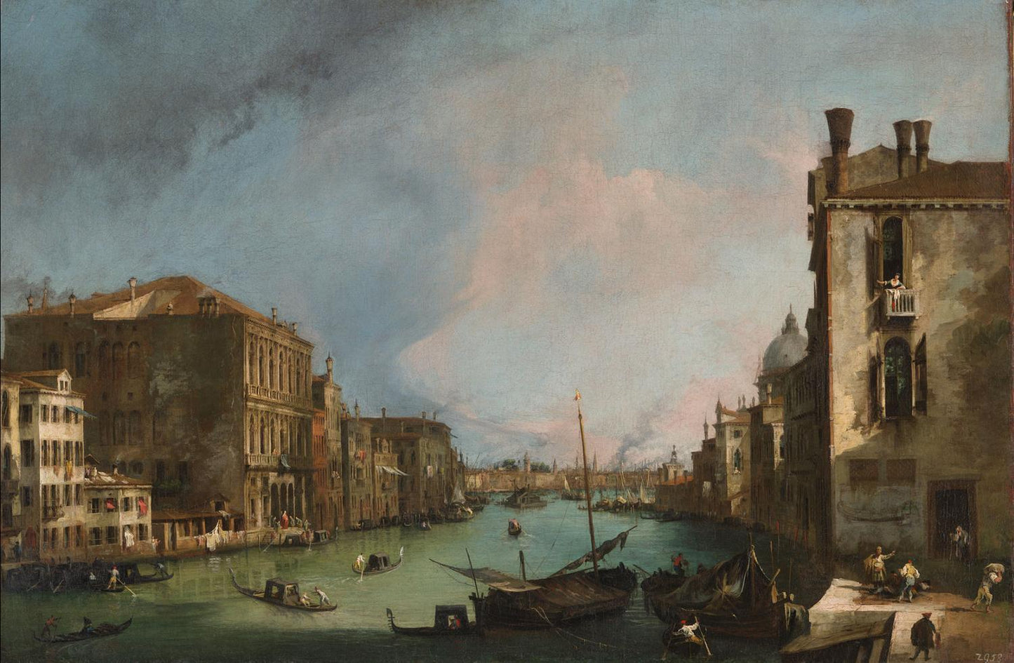 The Grand Canal in Venice with Corner Ca'Grande, Canaletto