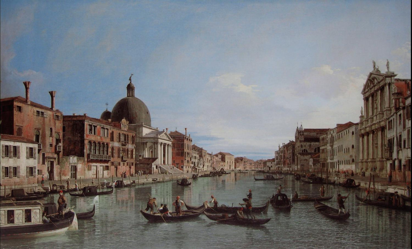 The Grand Canal with S. Simeone Piccolo, Canaletto