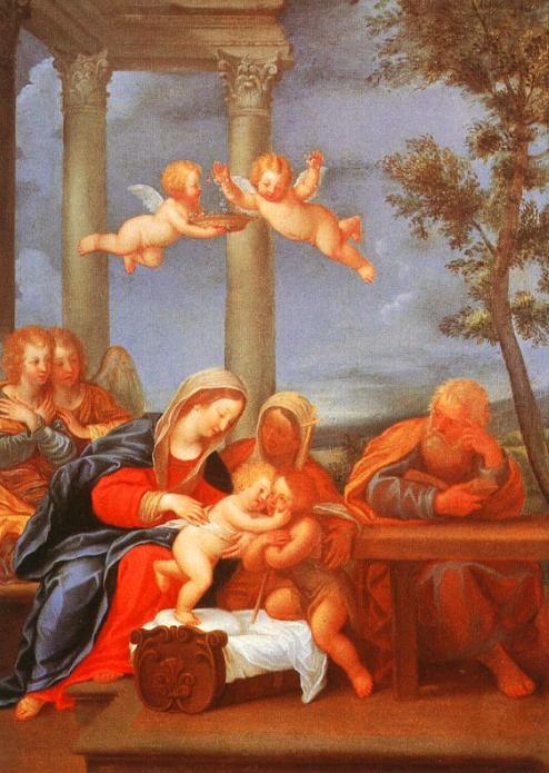 The Holy Family , Francesco Albani