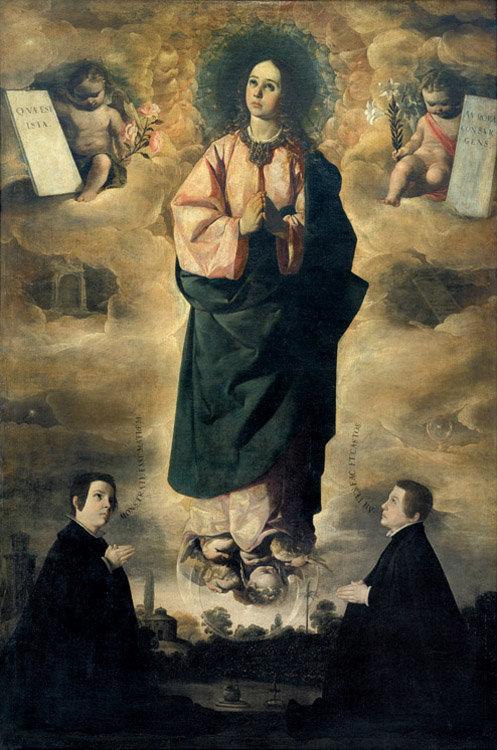 The Immaculate one Concepcion,Francisco de Zurbaran,60x40cm