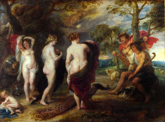 The Judgement of Paris,Peter Paul Rubens,50x37cm