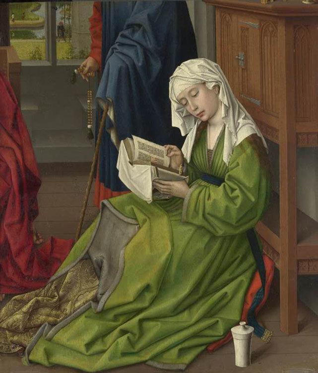 The Magdalen Reading,Rogier van der Weyden,62.2x54.4cm