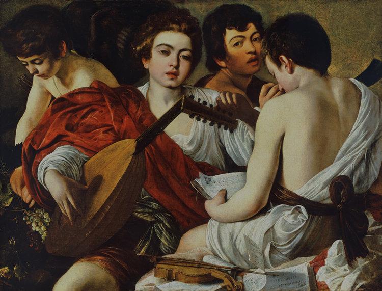 The Musicians,Caravaggio,50x38cm