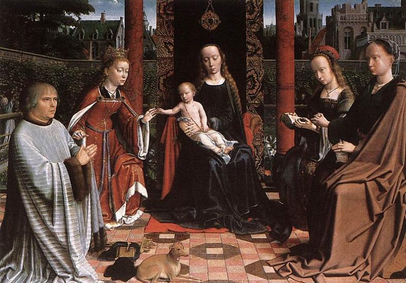 The Mystic Marriage of St Catherine  ,Gerard David