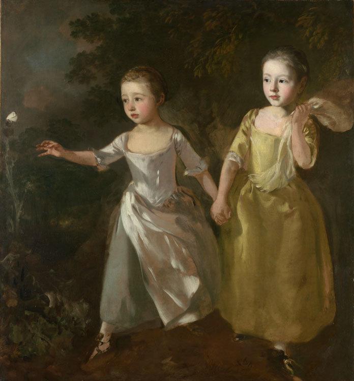 The Painter-s Daughters chasing a,Thomas Gainsborough,50x46cm