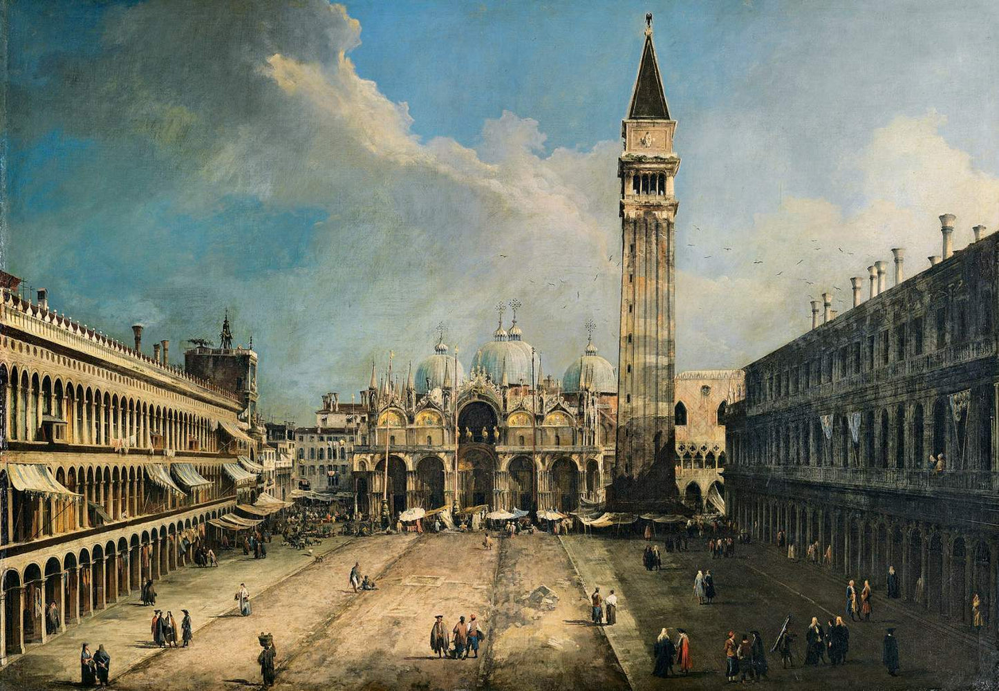 The Piazza San Marco in Venice, Canaletto, Canaletto