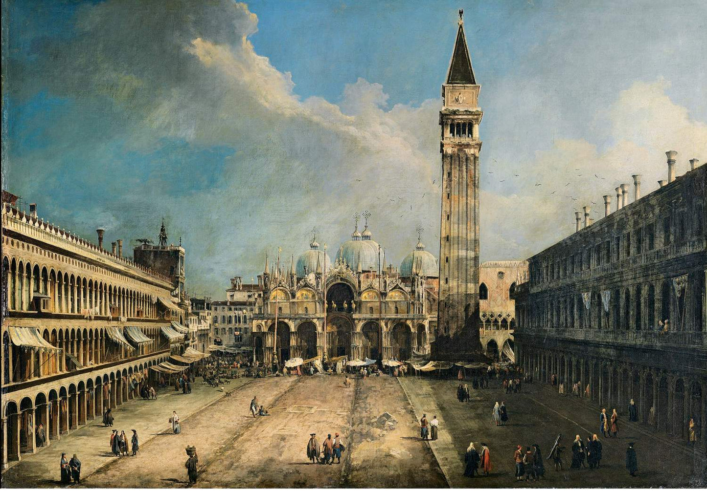 The Piazza San Marco in Venice, Canaletto, Canaletto