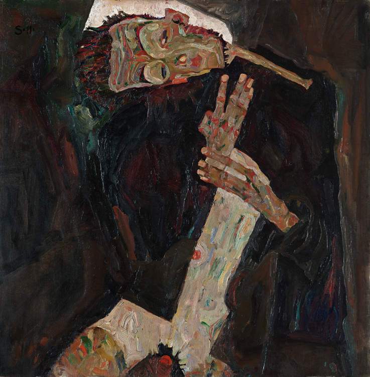 The Poet,Egon Schiele,50x50cm
