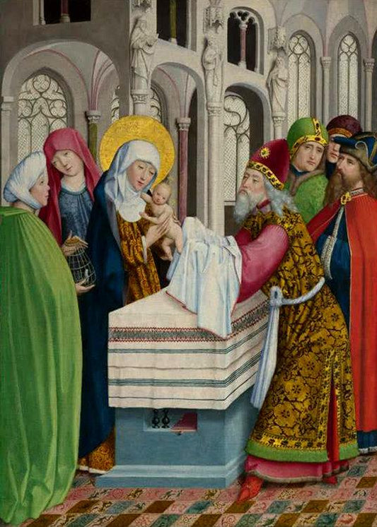 The Presentation in the Temple,master of saint gilles,50x36cm