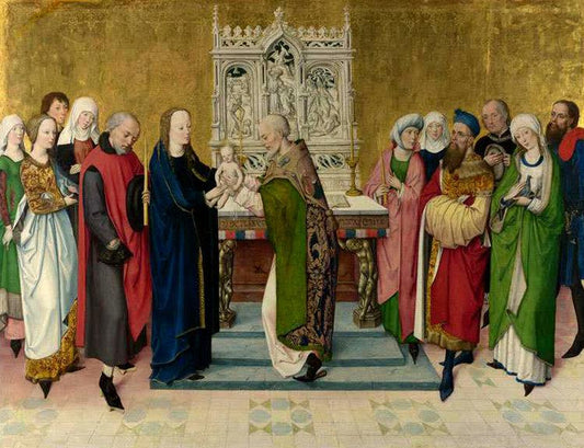 The Presentation in the Temple,master of saint gilles,50x38cm