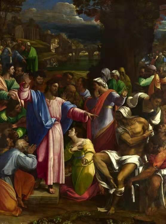 The Raising of Lazarus,Sebastiano del Piombo,50x37cm