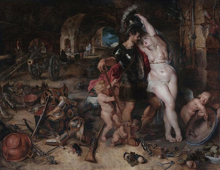 The Return from War: Mars Disarmed by Venus, with Rubens Jan Brueghel the Elder