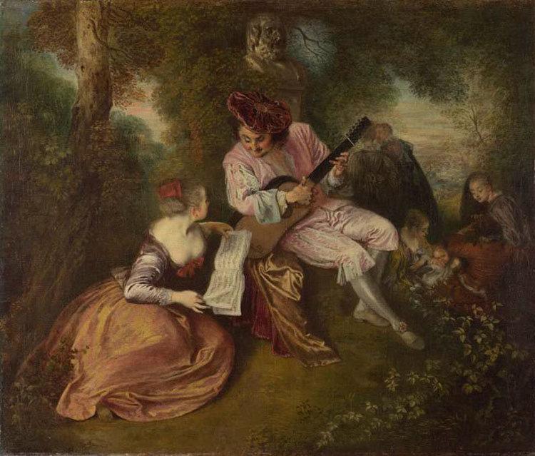 The Scale of Love,Jean-Antoine Watteau,50x43cm