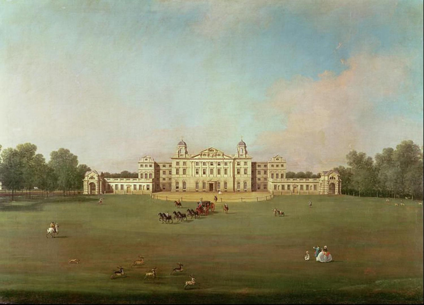 The South Façade of Warwick Castle, Canaletto