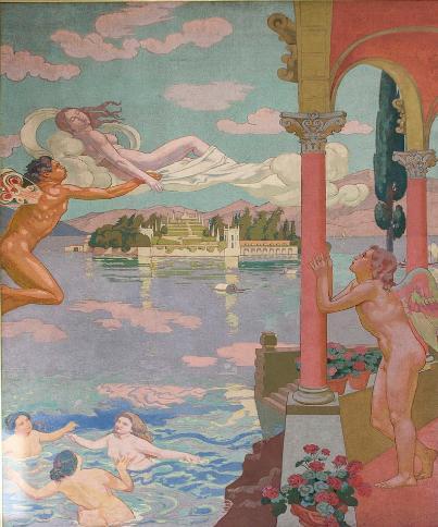 The Story of Psyche, panel for mansion of Ivan Morozov,， Maurice Denis