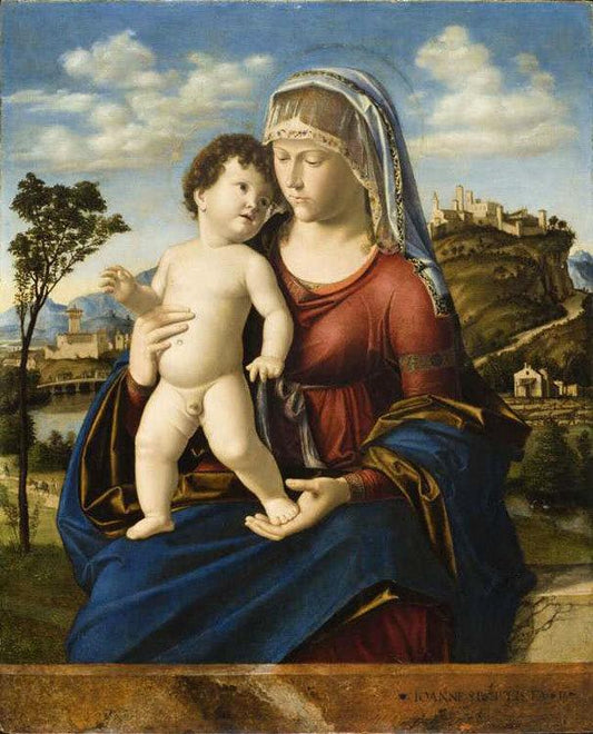 The Virgin and Child,CIMA da Conegliano,50x40cm