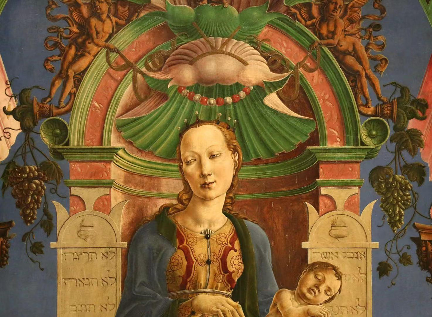 The Virgin and Child Enthroned,Cosimo Tura,1430-1495