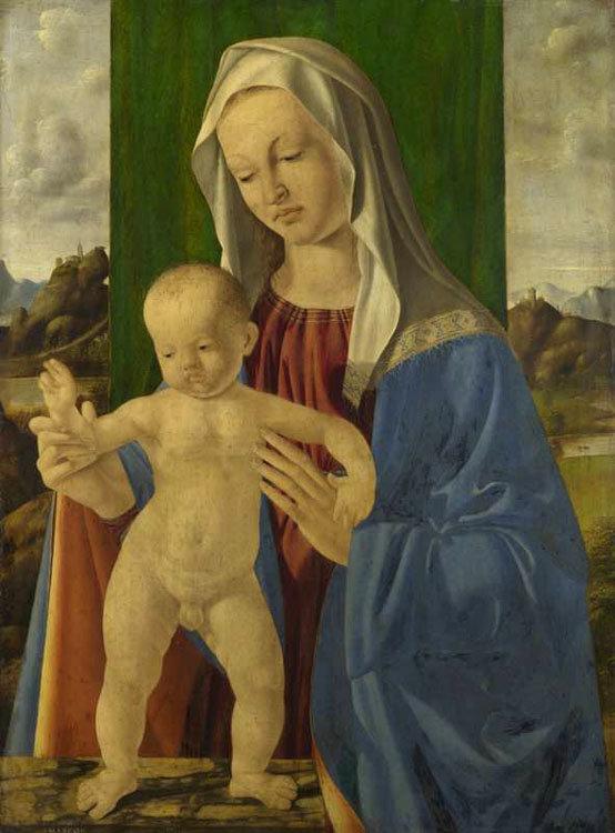 The Virgin and Child,Marco Basaiti,62.9x47cm