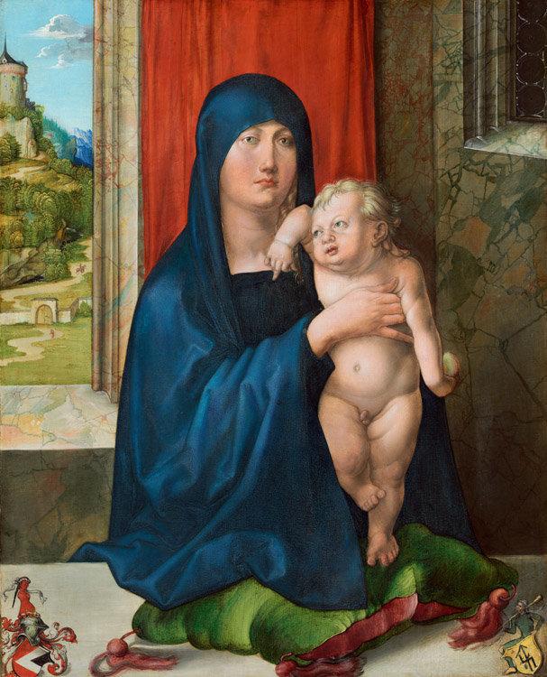 The Virgin and child at a window,Albrecht Durer,52x41cm