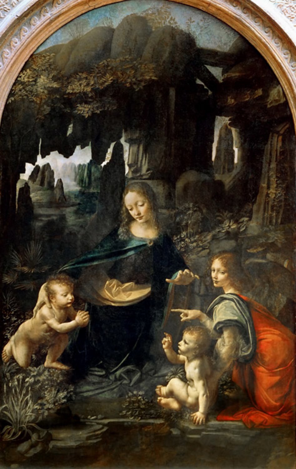 The Virgin of the Rocks,Leonardo da Vinci,60x38cm