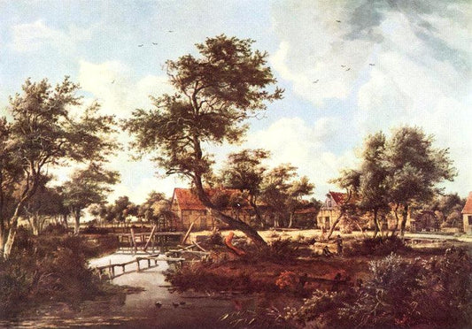 The Watermills at Singraven near,Meindert Hobbema,60x42cm