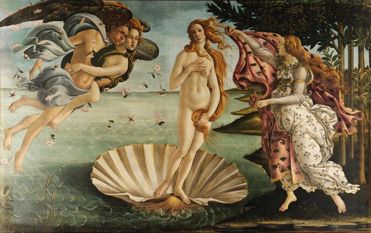 The birth of Venus,Sandro Botticelli,60x38cm