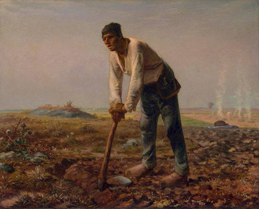 The man with the Cut,Jean Francois Millet,50x40cm