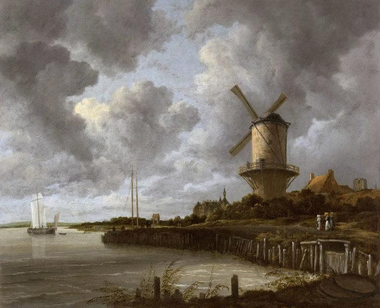 The mill by District by Duurstede,Jacob van Ruisdael,50x40cm