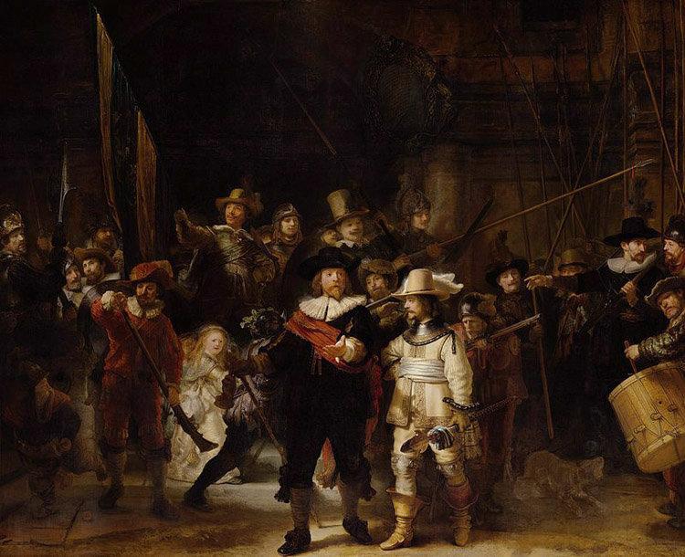 The night watch,REMBRANDT,50x40cm