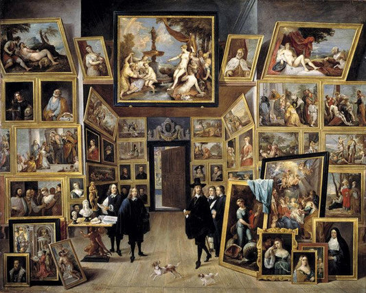 The paintings gallery of aartshertog,David Teniers,50x40cm