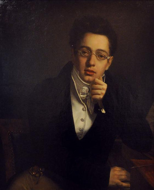 The portrait of Franz Schubert Josef Abel