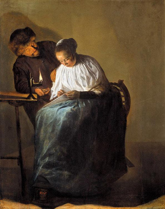 The proposal,Judith leyster,30.9x24.2cm