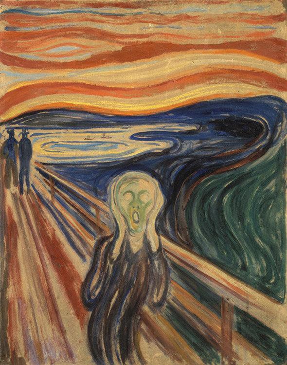 The scream,Edvard Munch,50x40cm