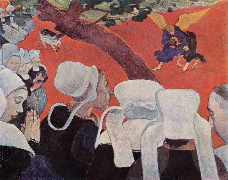 The vision after the sermon,Paul Gauguin,50x40cm