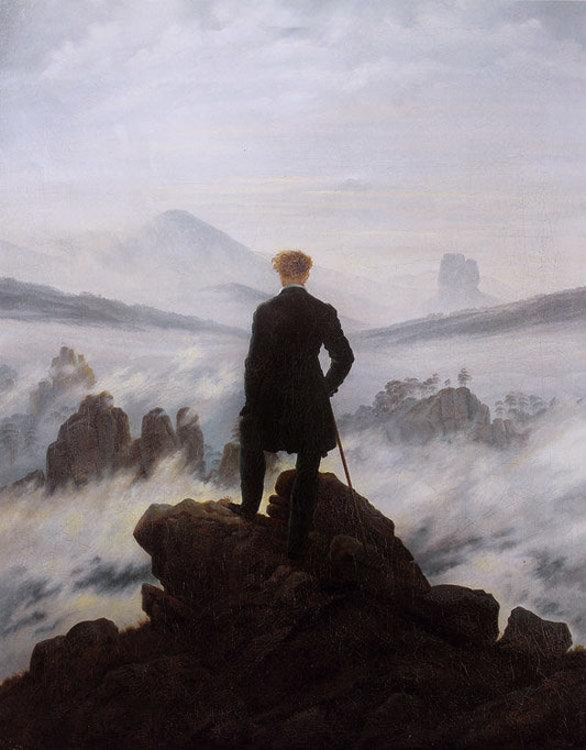 The walker above the mists,Caspar David Friedrich,50x40cm