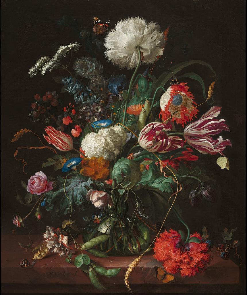 Vase of Flowers, 1660, Jan Davidsz. de Heem