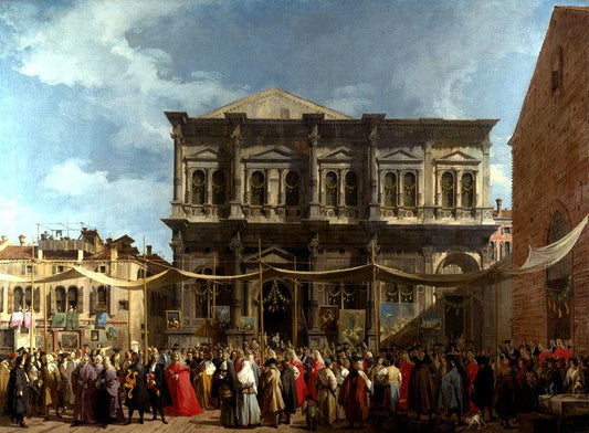 Venice The Feast Day of Saitn Roch,Canaletto,50x37cm