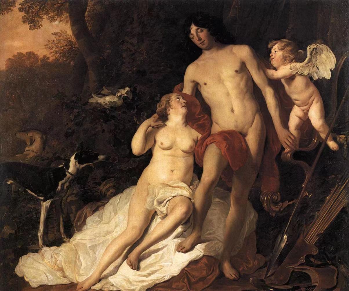 Venus and Adonis ,Jacob Adriaensz. Backer,1608-1651