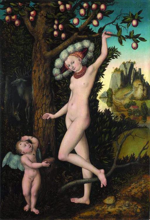 Venus and Cupid,Lucas Cranach the Elder,60x40cm